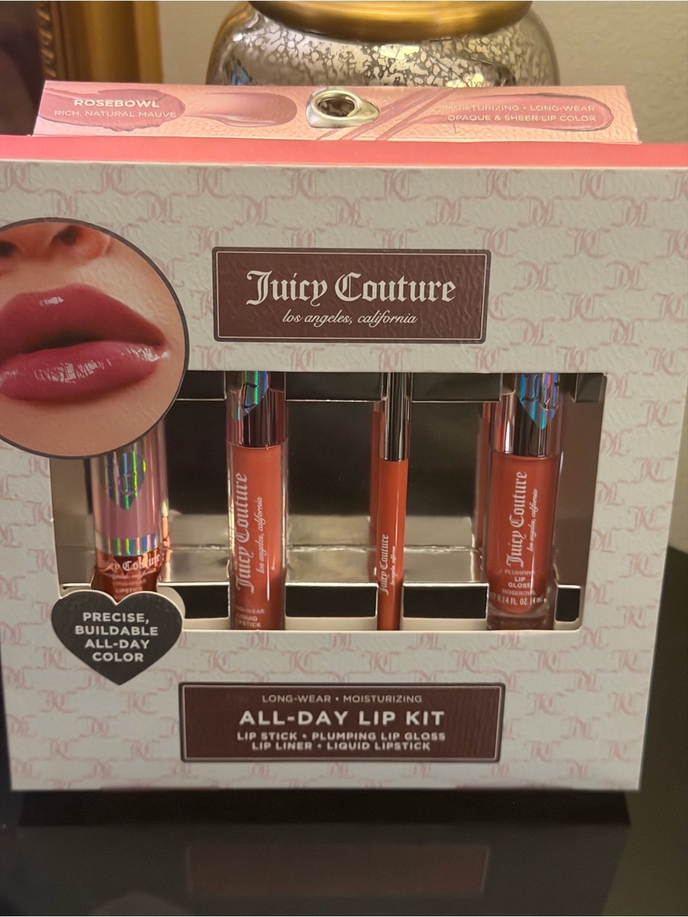 Juicy Couture All-Day Lip Kit — Rosebowl Pink